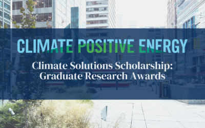 Apply now: Climate Solutions Scholarship: Graduate Research Awards