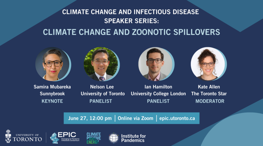 Climate Change and Infectious Disease Speaker Series: Climate Change and Zoonotic Spillovers