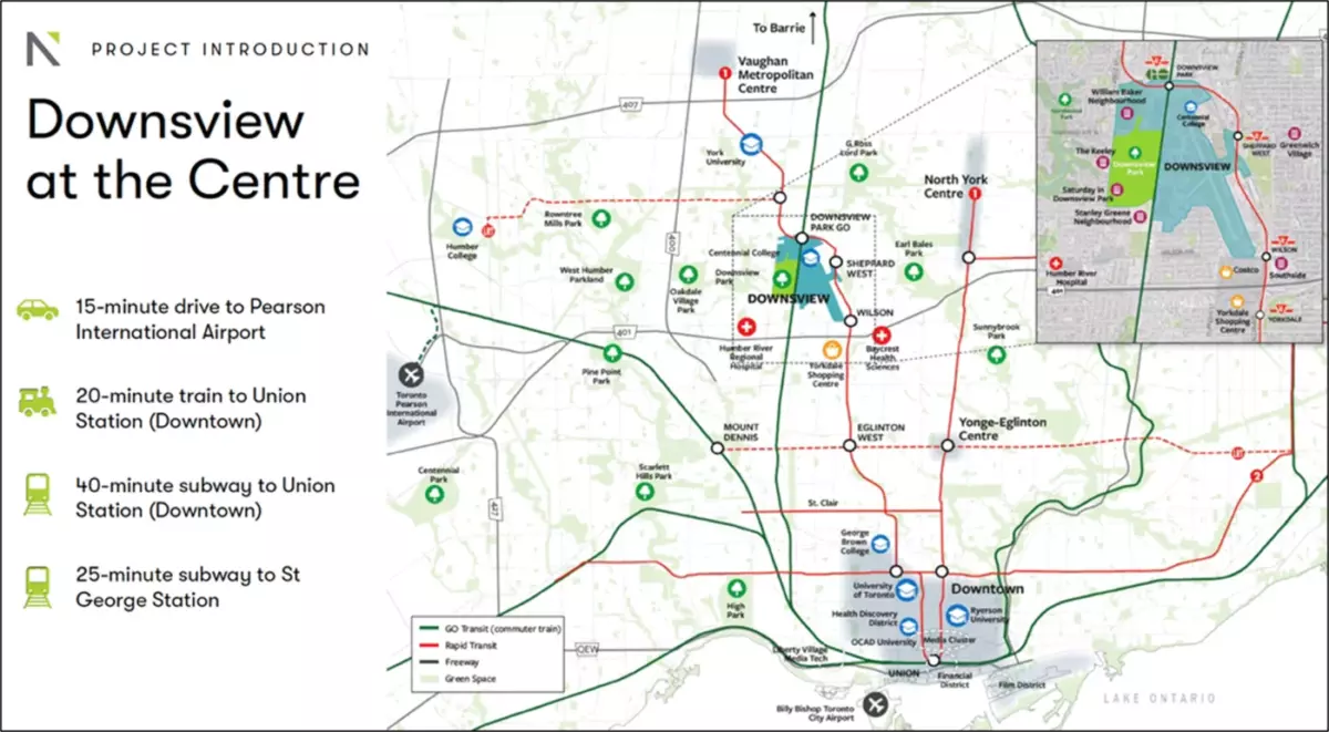 Downsview Hangar Reuse Project Map