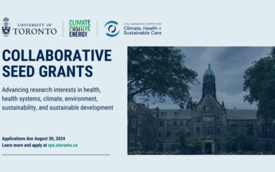 Call for Proposals: Climate Positive Energy and Collaborative Centre for Climate, Health & Sustainable Care 2024 Seed Grant