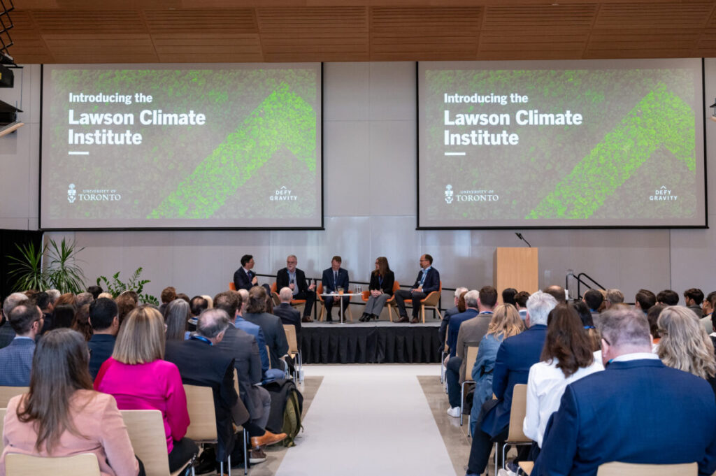 Panelists at the Lawson Climate Institute launch